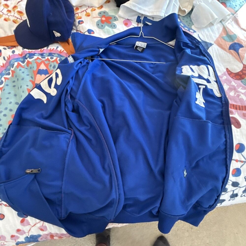 Vtg Nike Los Angeles Dodgers Jacket Cooperstown Collection Embroidered Men's XXL - Picture 12 of 15